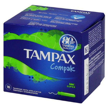 Світлина Тампони гігієнічні Тампакс (Tampax) compak super №16